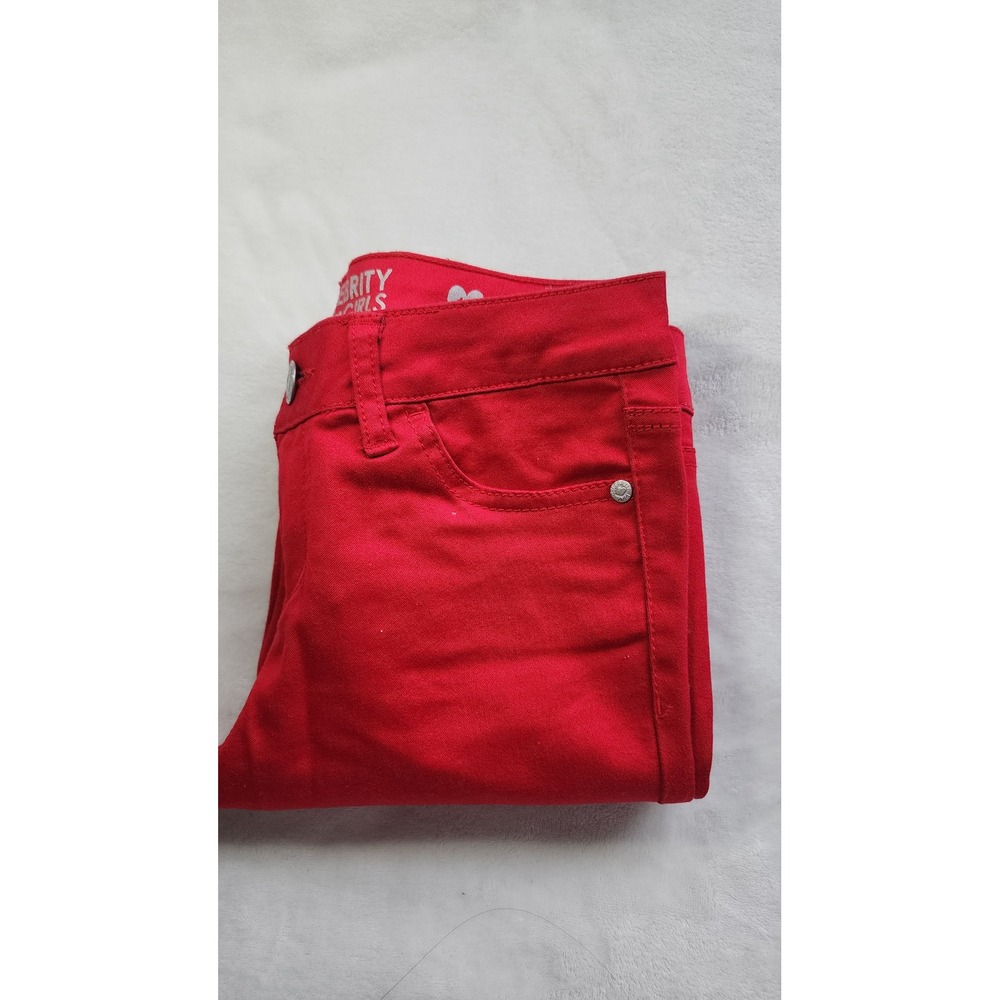 Celebrity Pink Girls Skinny Jeans Tango Red Size 12 CK5820F57 Slim Fit Pants - Picture 7 of 7